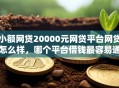 小额网贷20000元网贷平台网贷怎么样，哪个平台借钱最容易通过的7个平台介绍