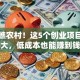 别小瞧农村！这5个创业项目潜力大，低成本也能赚到钱