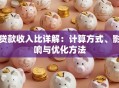贷款收入比详解：计算方式、影响与优化方法