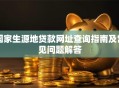 国家生源地贷款网址查询指南及常见问题解答
