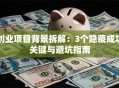 创业项目背景拆解：3个隐藏成功关键与避坑指南