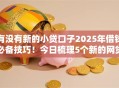 有没有新的小贷口子2025年借钱必备技巧！今日梳理5个新的网贷平台可以借钱