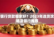 银行贷款哪家好？2023年选贷攻略及银行推荐