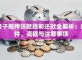 房子抵押贷款提前还款全解析：条件、流程与注意事项