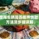 如何查询车辆是否抵押贷款？5种方法及步骤详解