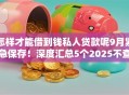 怎样才能借到钱私人贷款呢9月紧急保存！深度汇总5个2025不查征信负债的公积金贷款