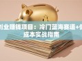 创业赚钱项目：冷门蓝海赛道+低成本实战指南