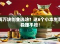 两万块创业选啥？这6个小本生意稳赚不赔！