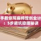 手把手教你写麻将馆创业计划书：5步避坑稳赚秘诀