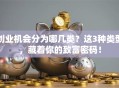创业机会分为哪几类？这3种类型，藏着你的致富密码！