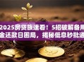 2025房贷族速看！5招破解备用金还款日困局，揭秘低息秒批通道！