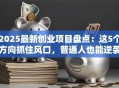 2025最新创业项目盘点：这5个方向抓住风口，普通人也能逆袭！