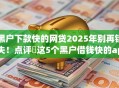 黑户下款快的网贷2025年别再错失!点评这5个黑户借钱快的app下款 黑户下款快的网贷2025年别再错失!点评这5个黑户借钱快的app下款