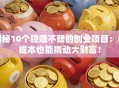 揭秘10个稳赚不赔的创业项目：小成本也能撬动大财富！