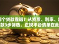 哪个贷款靠谱？从资质、利率、放款3步筛选，正规平台清单在此