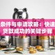 贷款条件与申请攻略：快速掌握贷款成功的关键步骤