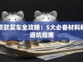 贷款买车全攻略：5大必备材料和避坑指南
