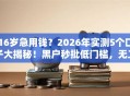 16岁急用钱？2026年实测5个口子大揭秘！黑户秒批低门槛，无工作照样下款！