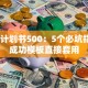 创业计划书500：5个必坑指南+成功模板直接套用