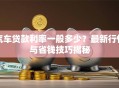 汽车贷款利率一般多少？最新行情与省钱技巧揭秘