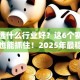 创业选什么行业好？这6个赛道普通人也能抓住！2025年最稳方向盘点