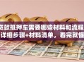 贷款抵押车需要哪些材料和流程？详细步骤+材料清单，看完就懂