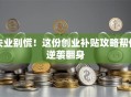 失业别慌！这份创业补贴攻略帮你逆袭翻身