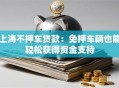 上海不押车贷款：免押车辆也能轻松获得资金支持