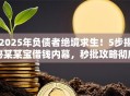 2025年负债者绝境求生！5步揭秘某某宝借钱内幕，秒批攻略彻底讲透！