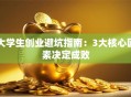大学生创业避坑指南：3大核心因素决定成败