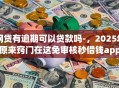 网贷有逾期可以贷款吗-，2025年原来窍门在这免审核秒借钱app