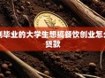 刚毕业的大学生想搞餐饮创业怎么贷款