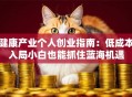 健康产业个人创业指南：低成本入局小白也能抓住蓝海机遇