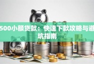 500小额贷款：快速下款攻略与避坑指南