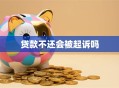 贷款不还会被起诉吗