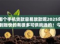 哪个手机贷款容易放款呢2025年到账快的有很多可供挑选的！今天为您探讨这五个借钱app！