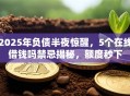 2025年负债半夜惊醒，5个在线借钱吗禁忌揭秘，额度秒下