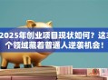 2025年创业项目现状如何？这3个领域藏着普通人逆袭机会！