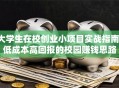 大学生在校创业小项目实战指南：低成本高回报的校园赚钱思路