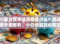 小额贷款申请流程是什么？超详细步骤解析，小白也能轻松搞定