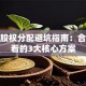 创业股权分配避坑指南：合伙必看的3大核心方案