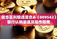 银华富利精选混合A（009542）银行认购渠道及操作指南