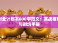 创业计划书800字范文：实战指南与避坑手册