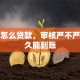 微贷怎么贷款，审核严不严，多久能到账