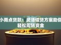 小雨点贷款：灵活借贷方案助你轻松周转资金