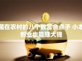 藏在农村的八个致富金点子 小本创业也能赚大钱