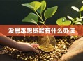 没房本想贷款有什么办法