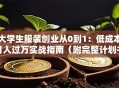 大学生服装创业从0到1：低成本月入过万实战指南（附完整计划书模板）