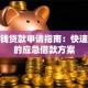 零花钱贷款申请指南：快速到账的应急借款方案