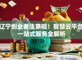 辽宁创业者注意啦！智慧云平台一站式服务全解析